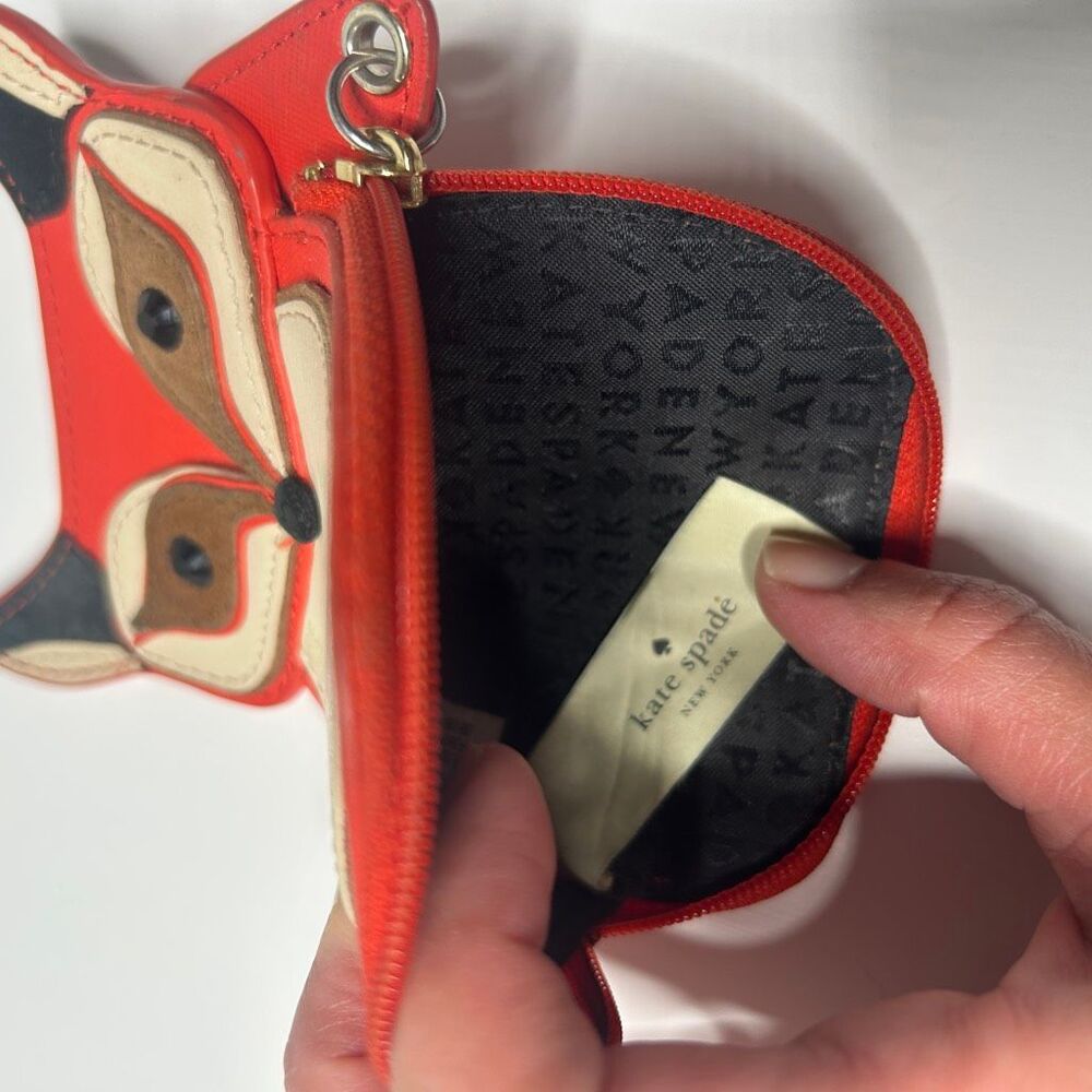 Kate Spade "Blaze a Trail" fox coin purse - Picture 5 of 8